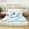 [Tặng – Áp dụng 10cm trở lên] Bộ drap Thuần Việt 4 món