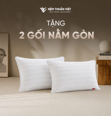 [Tặng] 02 Gối Nằm Gòn Cao Cấp Thuần Việt